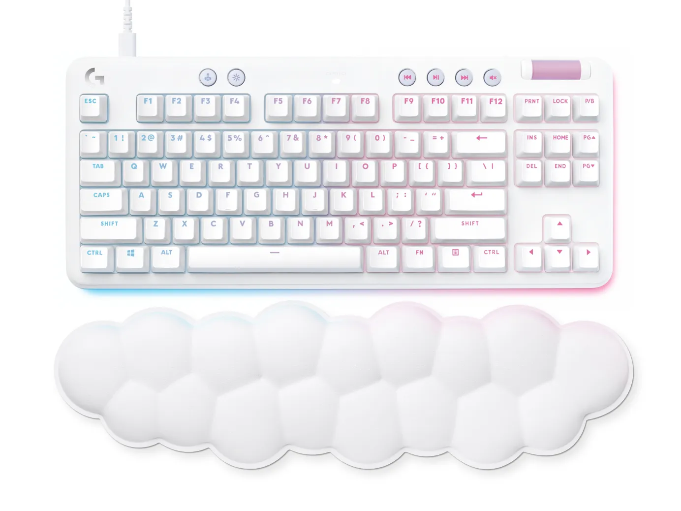 Logitech G713, Linear GX Red - gaming keyboard, white