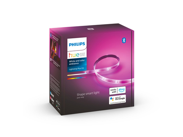 Philips Hue Lightstrip Plus V4 Base Kit - smart light strip, 2m