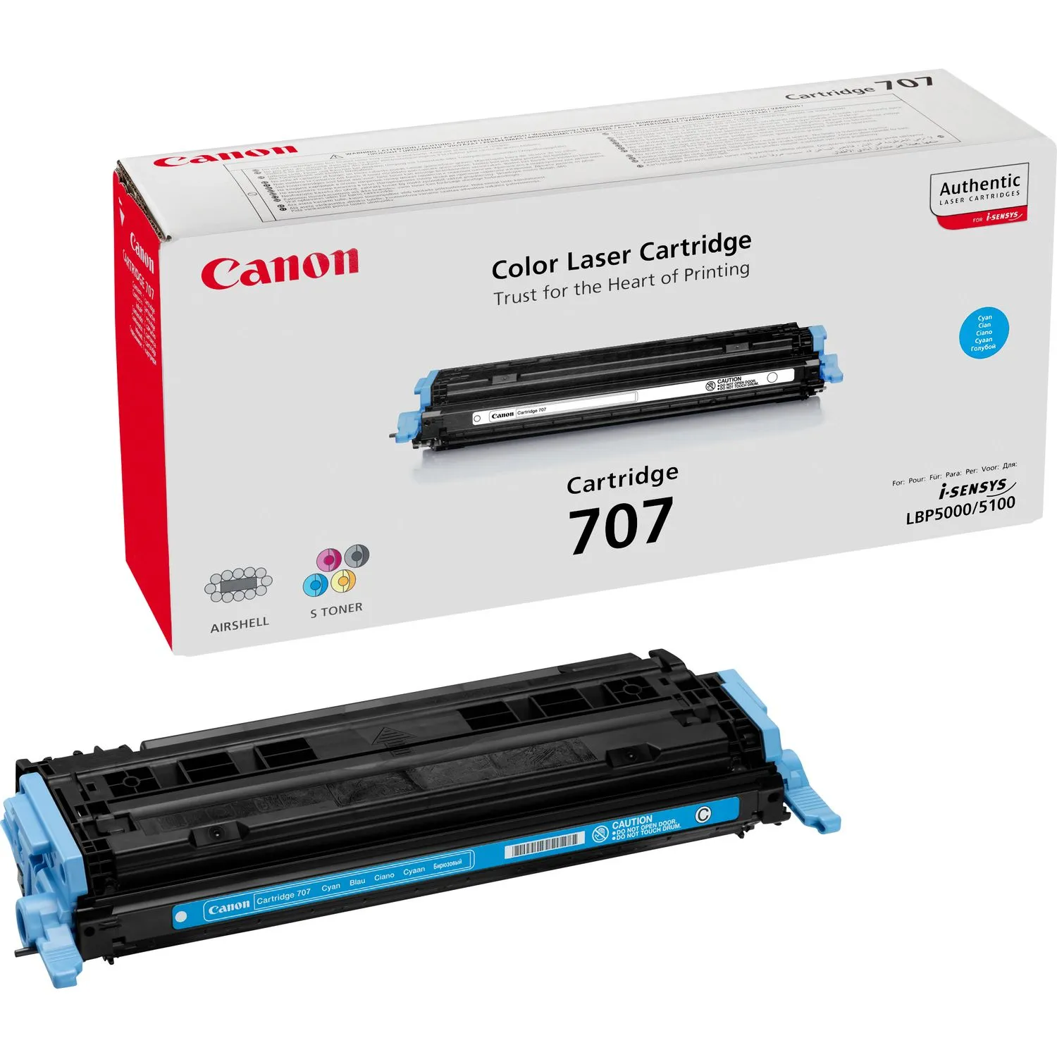 Canon 707-laserv&auml;rikasetti, syaani