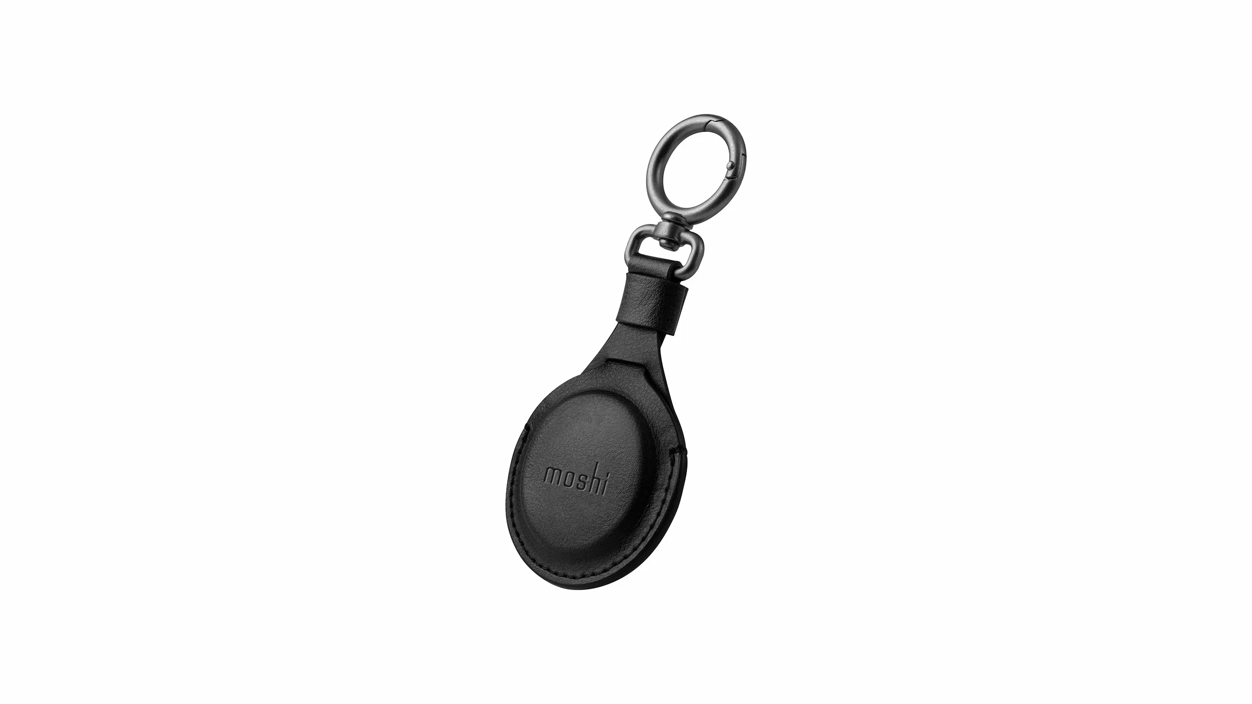 Moshi Key Ring, AirTag -avaimenperä, Musta