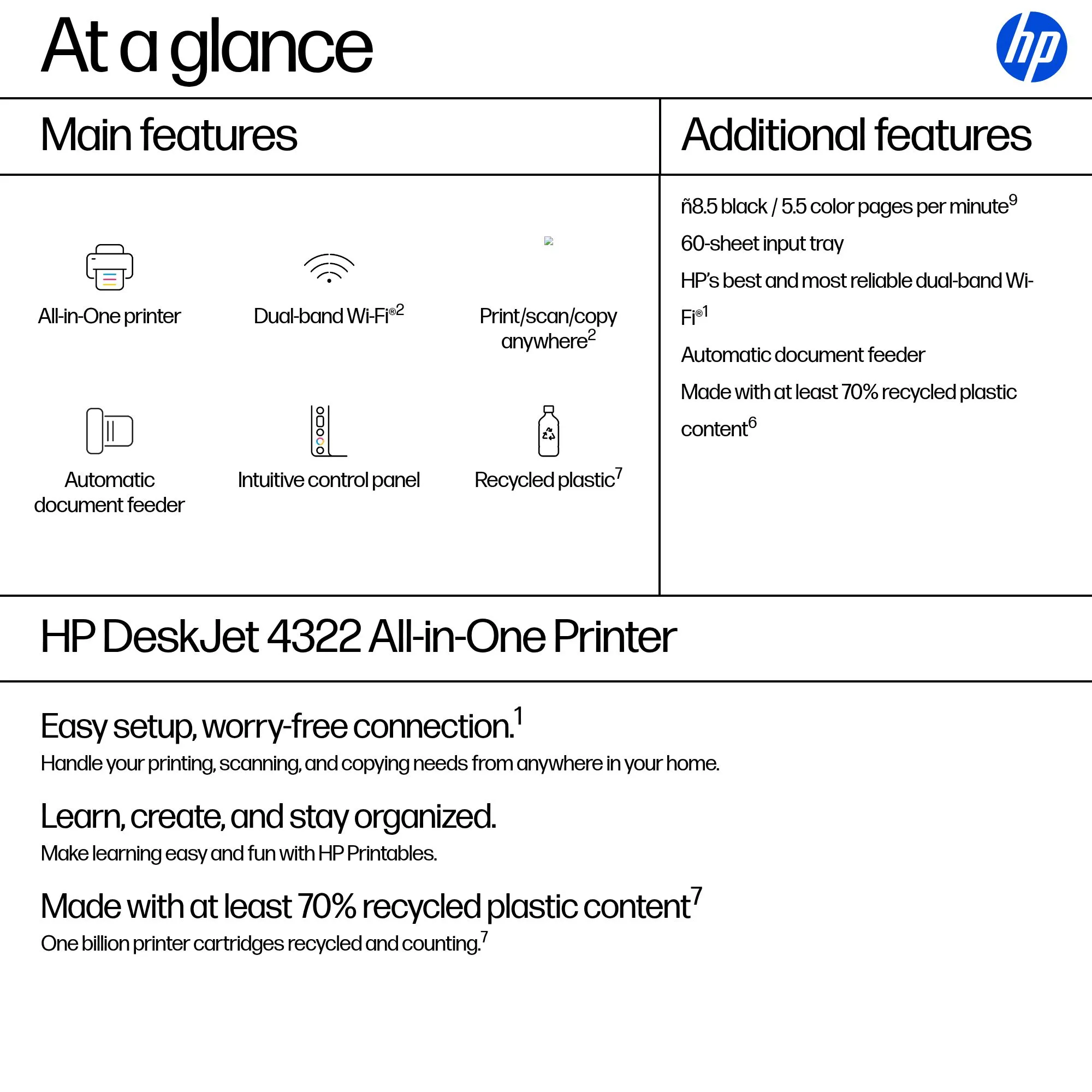 HP DeskJet 4322 All-in-One Printer