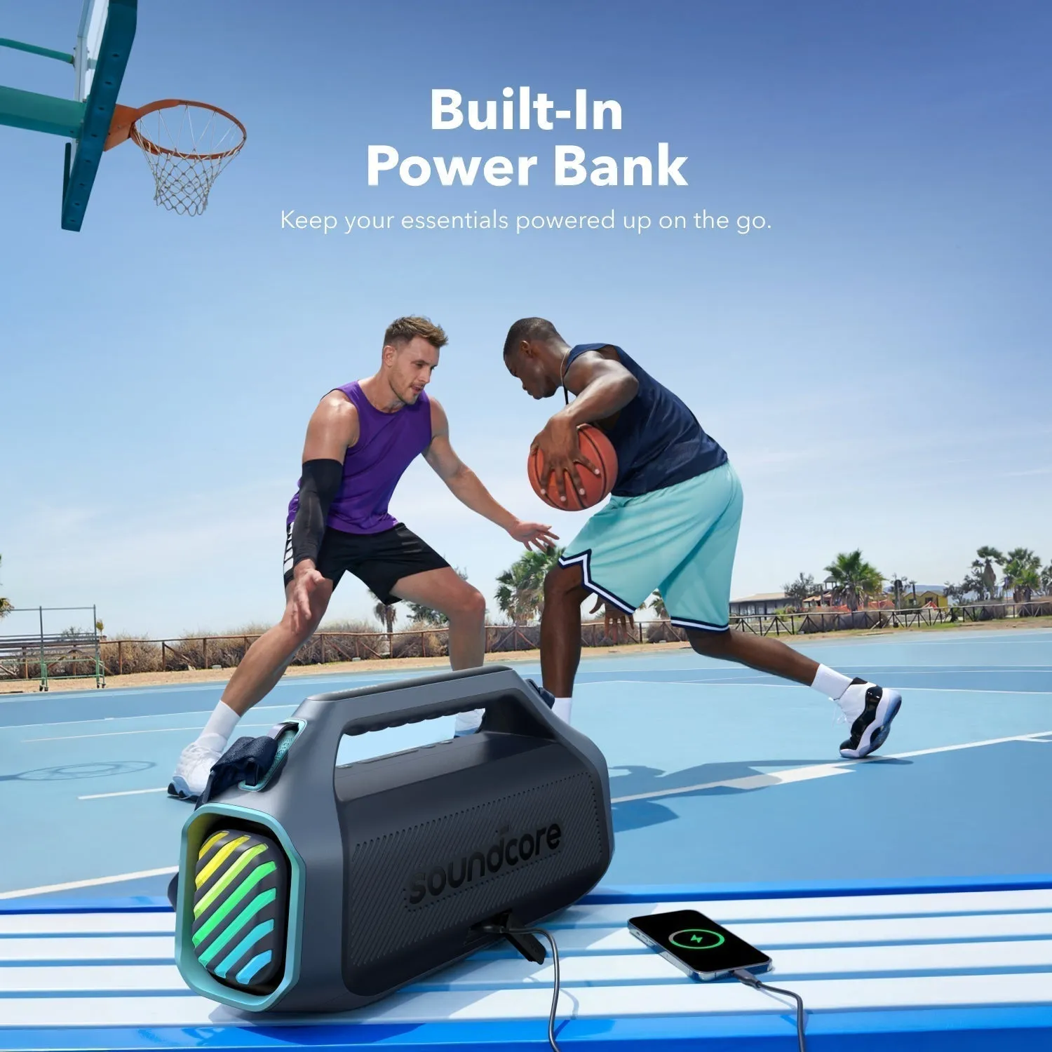 Anker Soundcore Boom 2 Plus - portable speaker, Blue