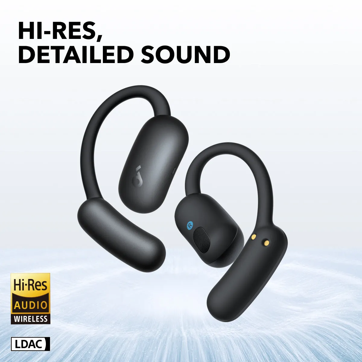 Anker Soundcore AeroFit 2 -langattomat nappikuulokkeet, Musta