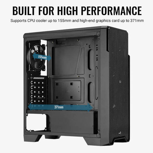 AeroCool Ore Midi Tower Black