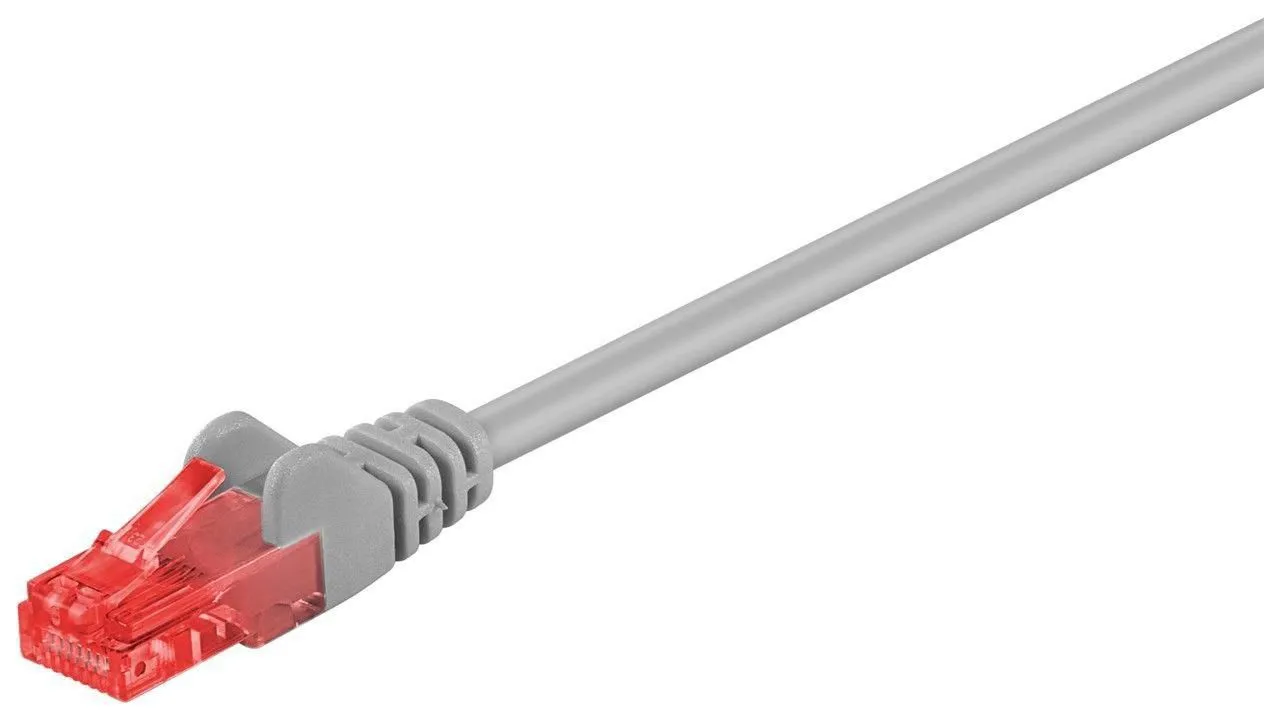 MicroConnect Cat6 U/UTP RJ45 5m n&auml;tverkskabel, gr&aring;