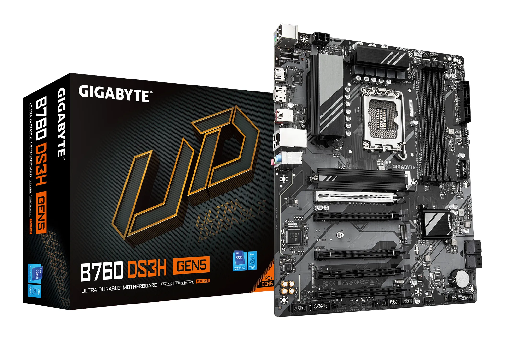 Gigabyte B760 S3H Gen5, DDR5, LGA1700 ATX - motherboard