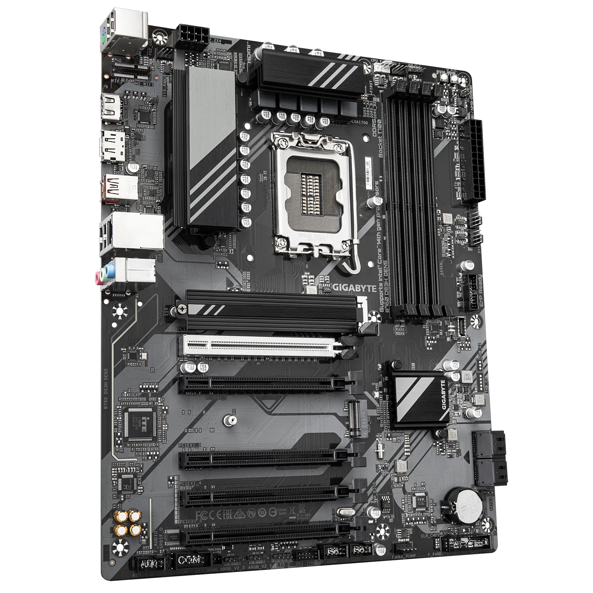Gigabyte B760 S3H Gen5, DDR5, LGA1700 ATX - motherboard