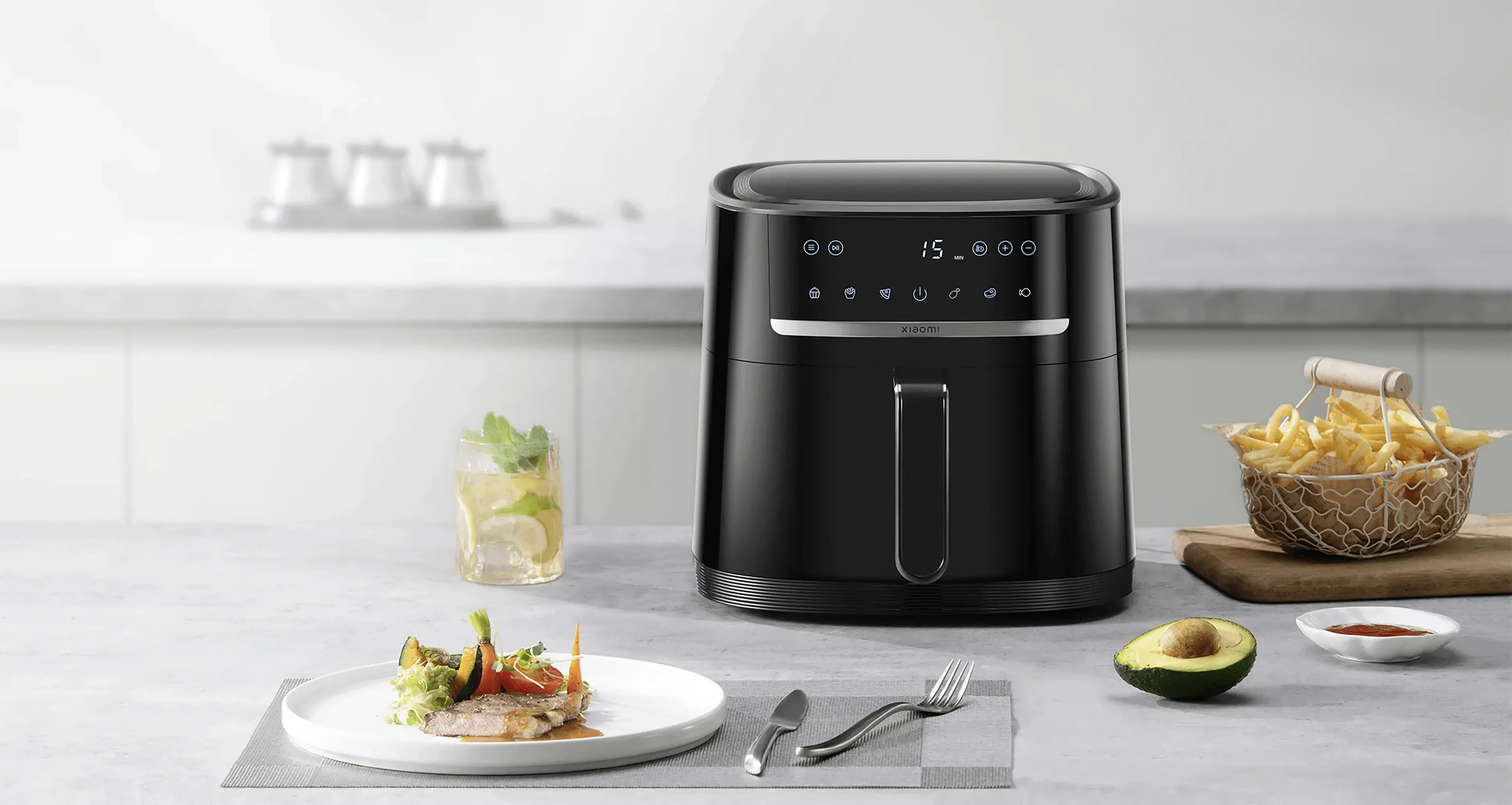 Xiaomi Mi Smart Air Fryer - airfryer, black, 6l