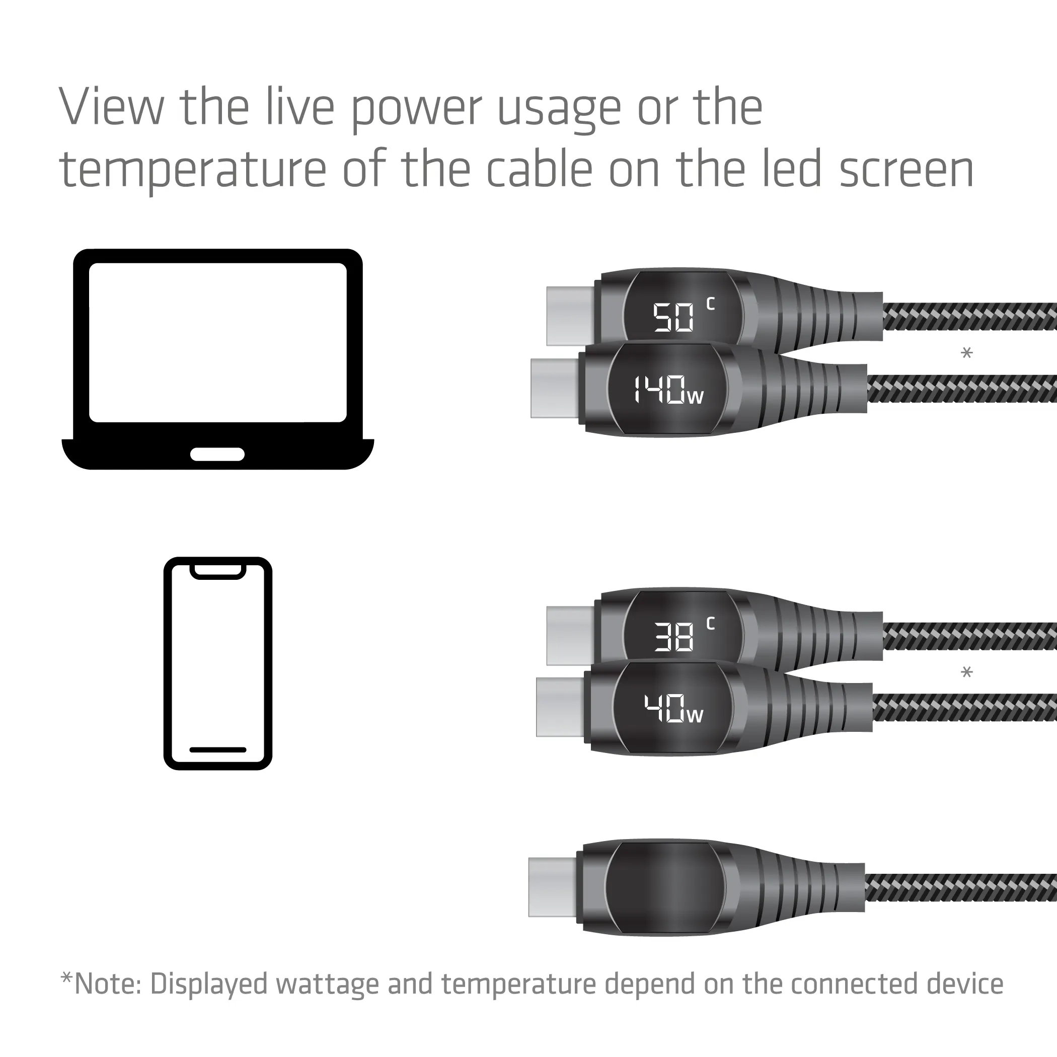 Club 3D CAC-2508 USB-C -kaapeli, 240 W, 2 m, musta