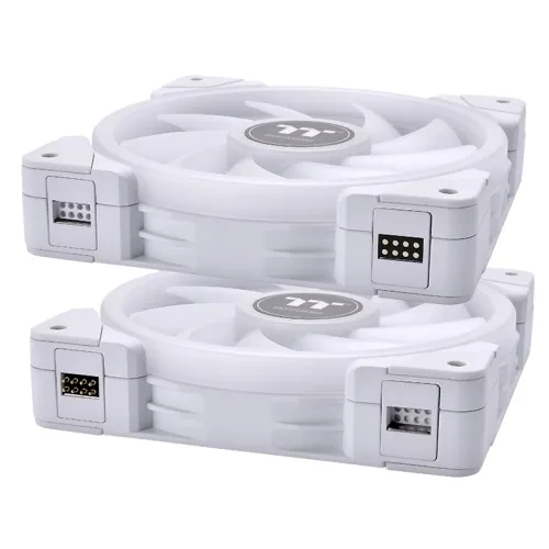 140mm Thermaltake SWAFAN EX14 RGB PC Cooling Fan White TT Premium Edition 3 Pack