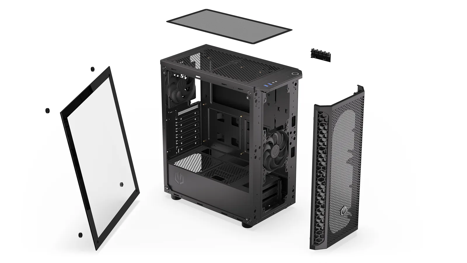 Endorfy Signum 300 Core - Minitower chassi, f&ouml;nster, Svart