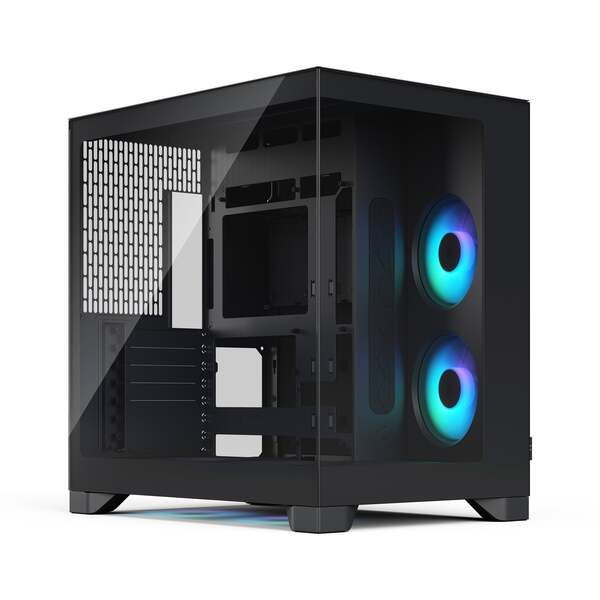 Fractal Design Pop 2 Vision Midi-Tower Case with RGB lighting and window, Black RGB