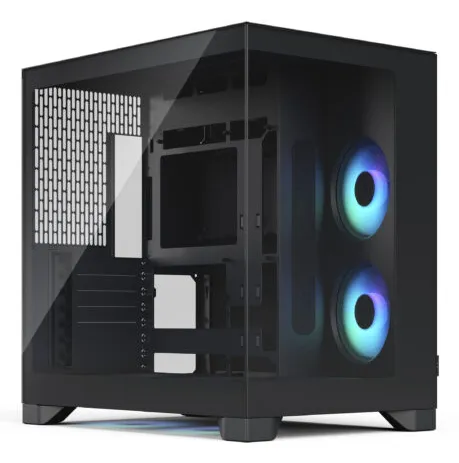 Fractal Design Pop 2 Vision Midi-Tower Case with RGB lighting and window, Black