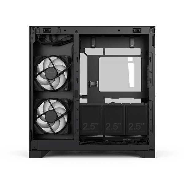 Fractal Design Pop 2 Vision Midi-Tower Case with RGB lighting and window, Black RGB