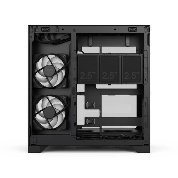 Fractal Design Pop 2 Vision Midi-Tower Case with RGB lighting and window, Black RGB