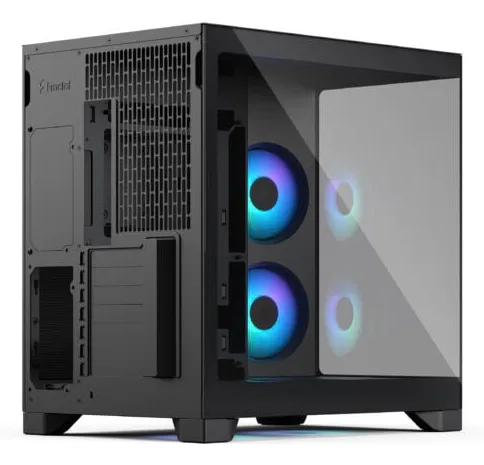 Fractal Design Pop 2 Vision Midi-Tower Case with RGB lighting and window, Black