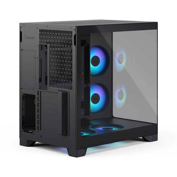 Fractal Design Pop 2 Vision Midi-Tower Case with RGB lighting and window, Black RGB
