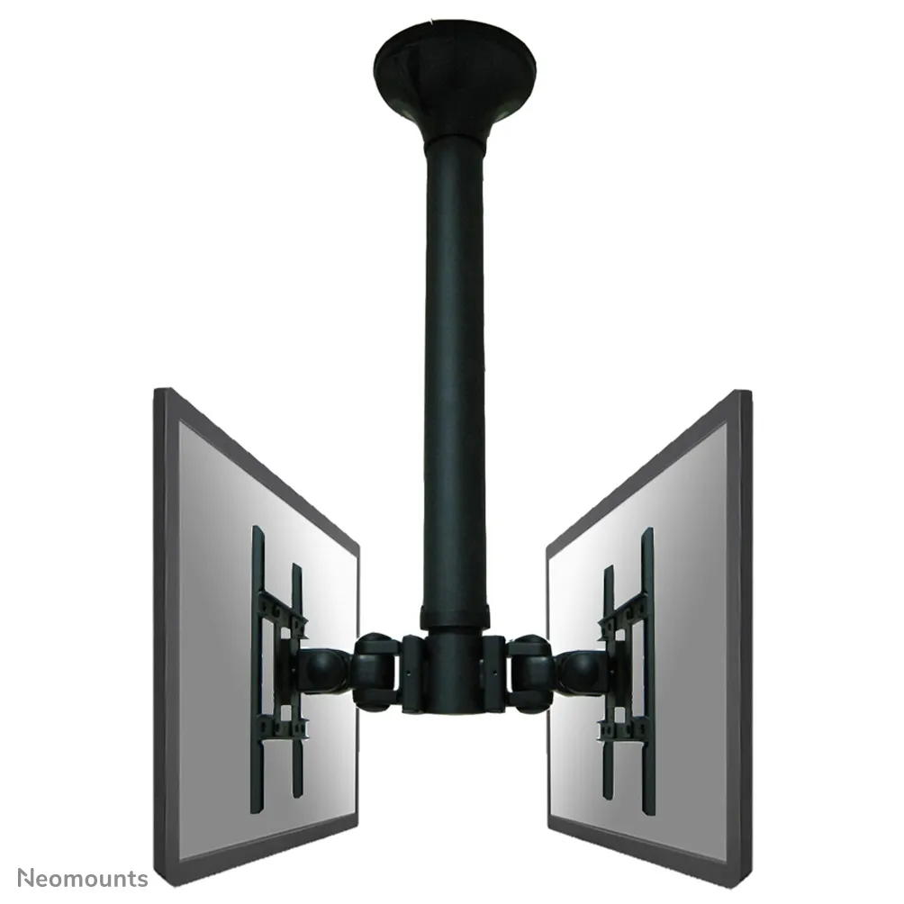 NewStar TV/Monitor Ceiling Mount FPMA-C200D - Ceiling mount tuotteelle 2 LCD-n&auml;ytt&ouml;&auml; - musta -n&auml;yt&ouml;n koko: 10"-40"