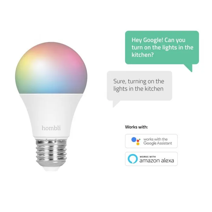 Hombli Smart Bulb 9W RGB &amp; CCT (E27)