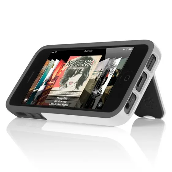 Incipio Kicksnap for new iPhone - Optical White/Charcoal Gray