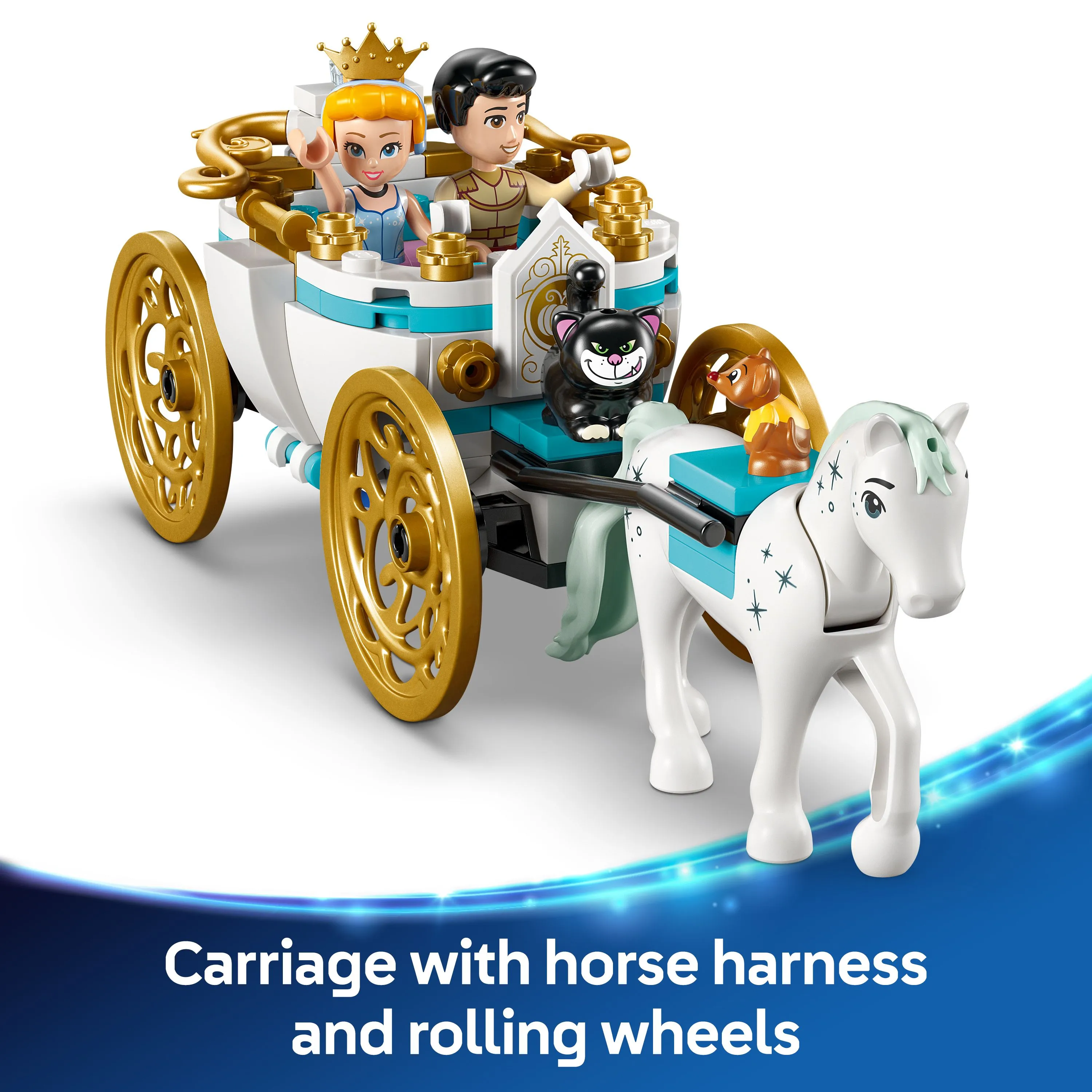 LEGO Disney Princess Cinderella's Castle and Horse Carriage 43275