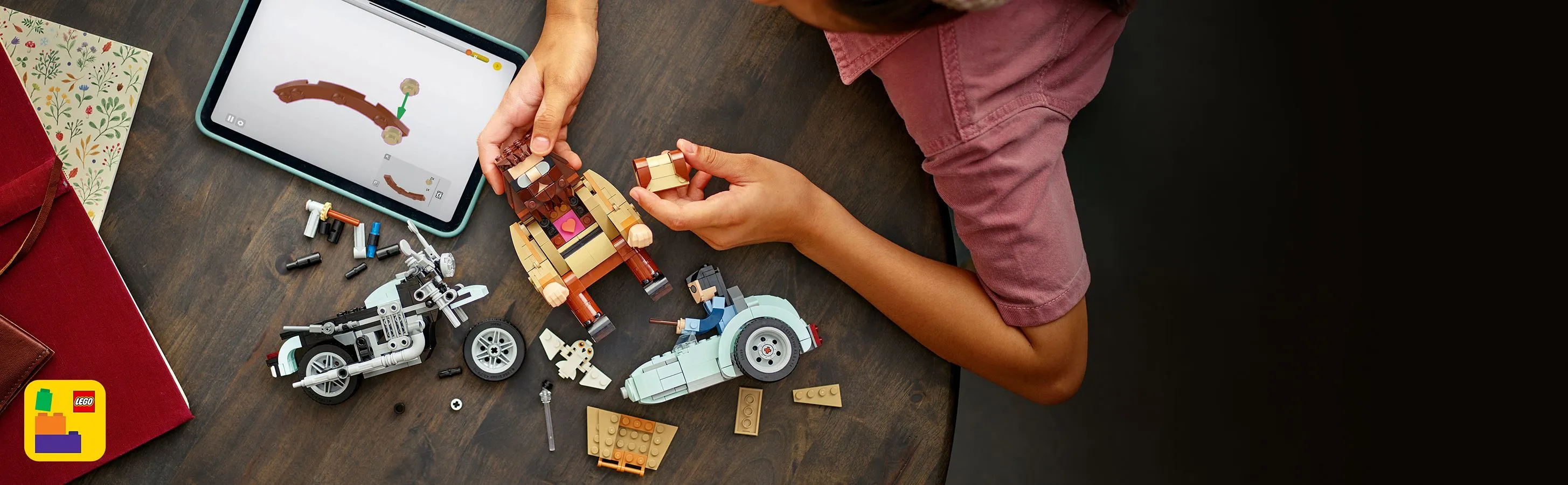 LEGO Harry Potter Hagrid and Harry motorbike ride 76443