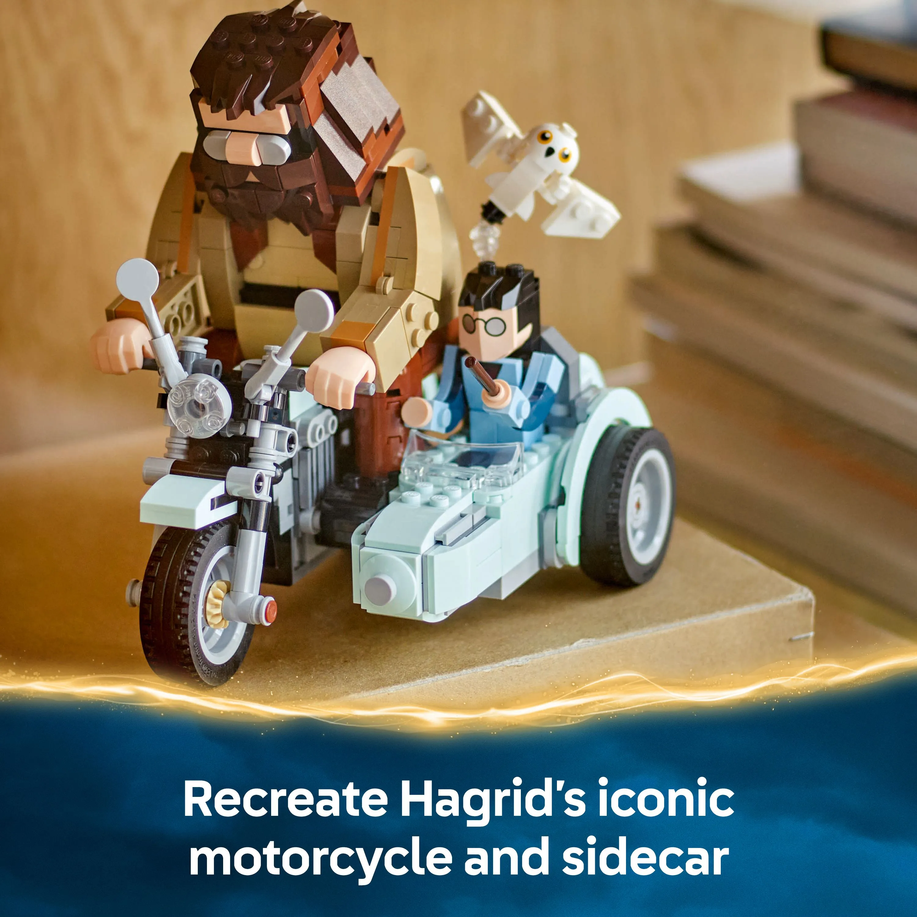 LEGO Harry Potter Hagrid and Harry motorbike ride 76443