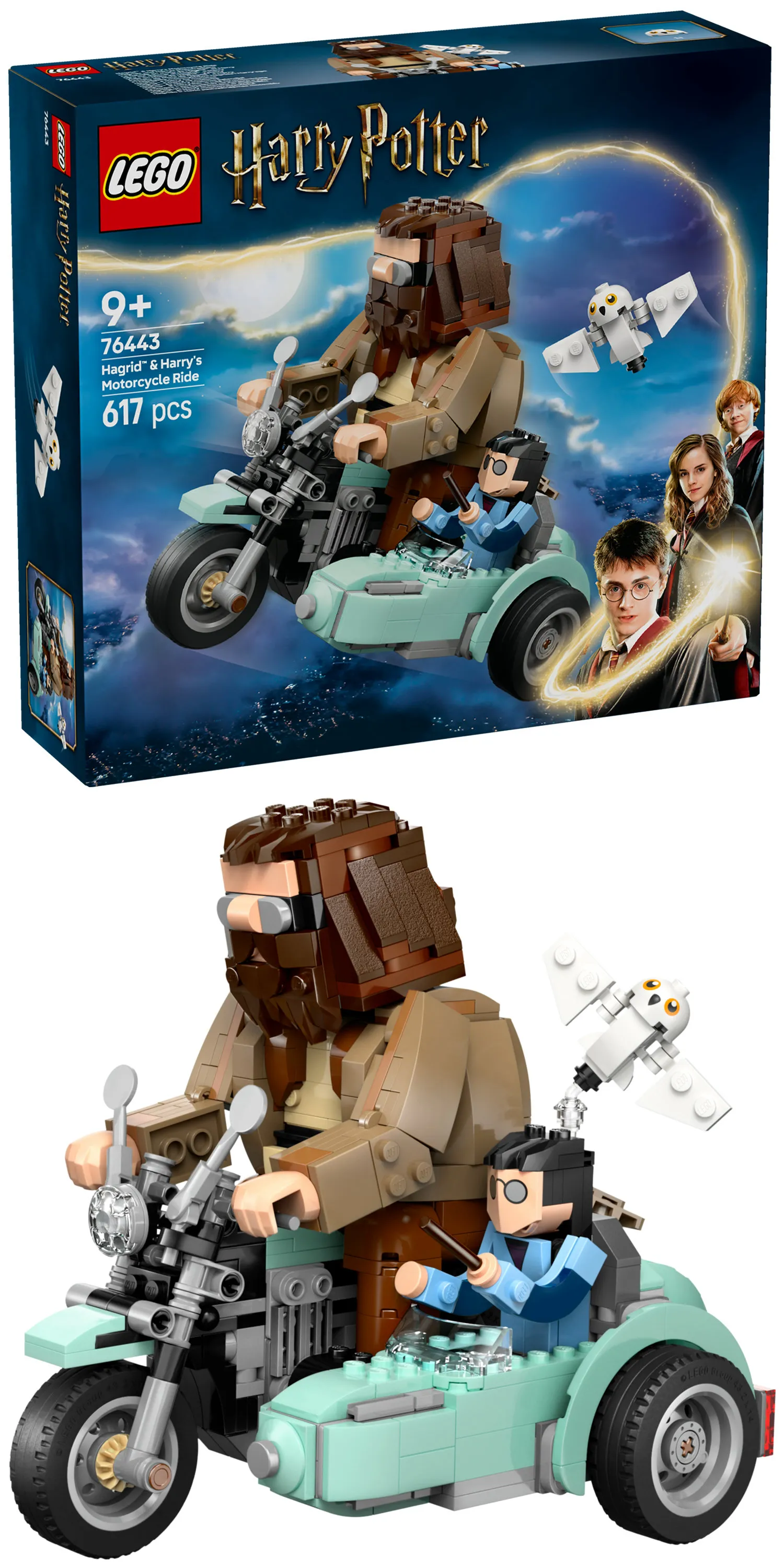 LEGO Harry Potter Hagrid and Harry motorbike ride 76443