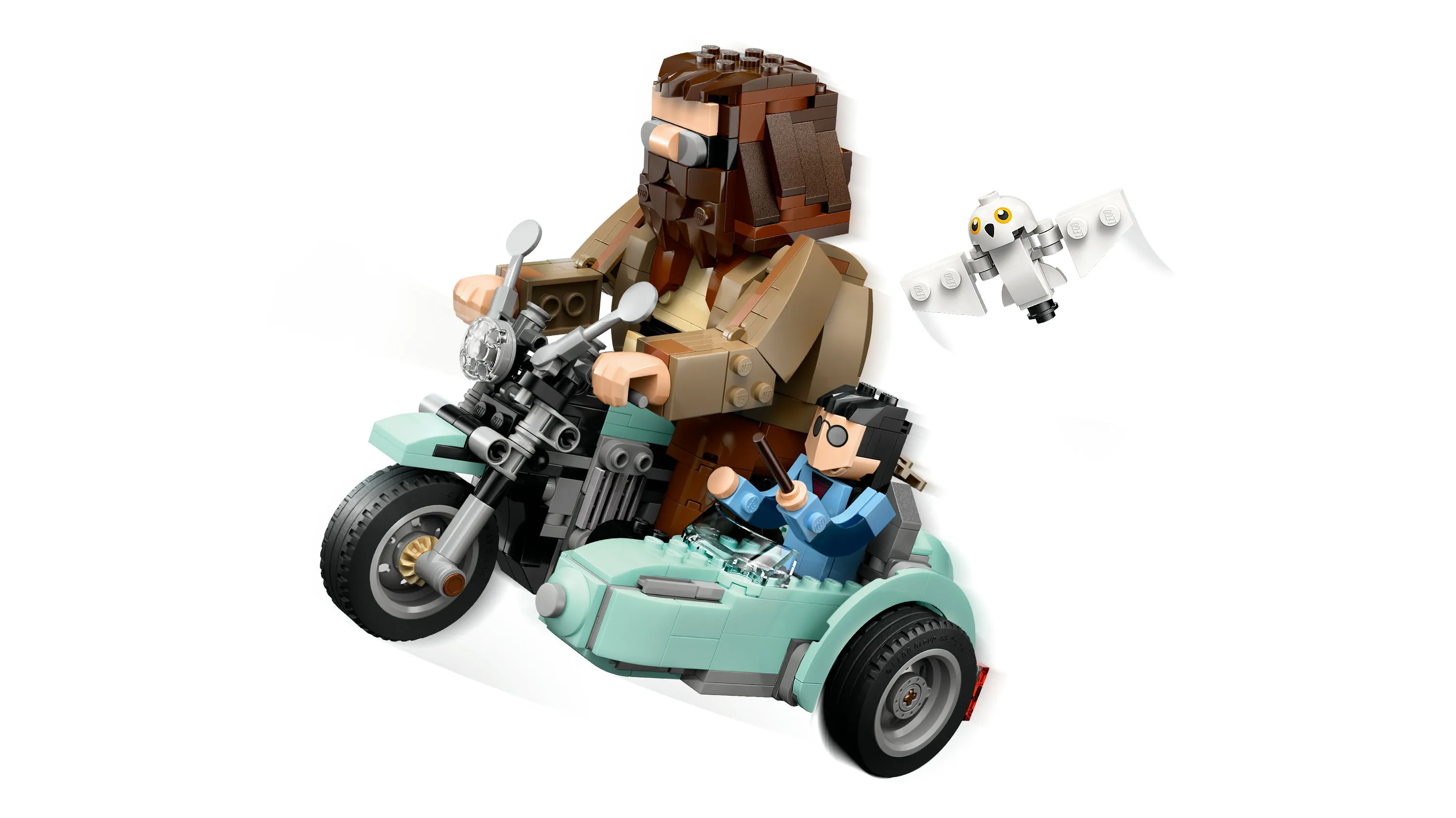 LEGO Harry Potter Hagrid and Harry motorbike ride 76443