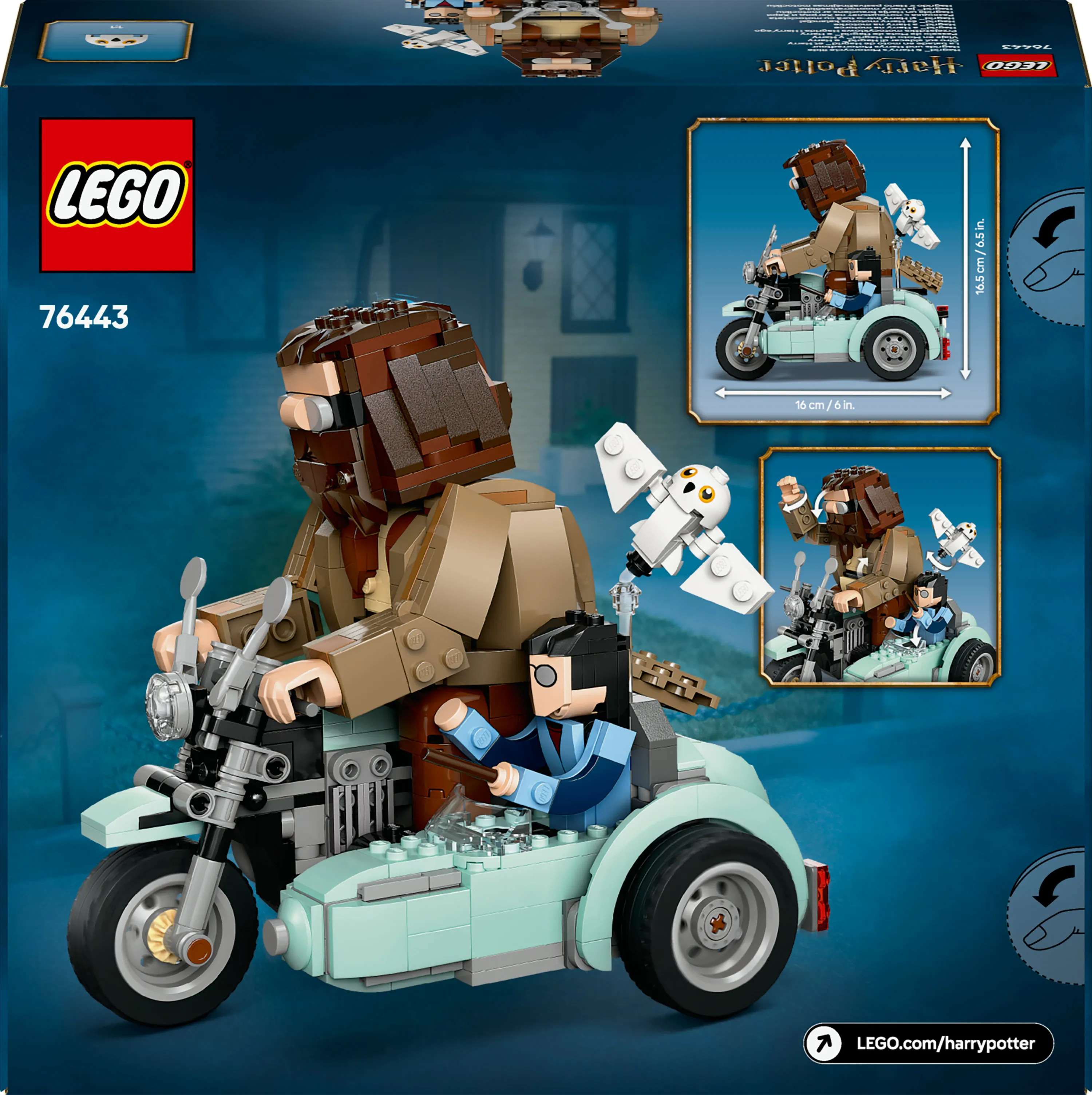 LEGO Harry Potter Hagrid and Harry motorbike ride 76443
