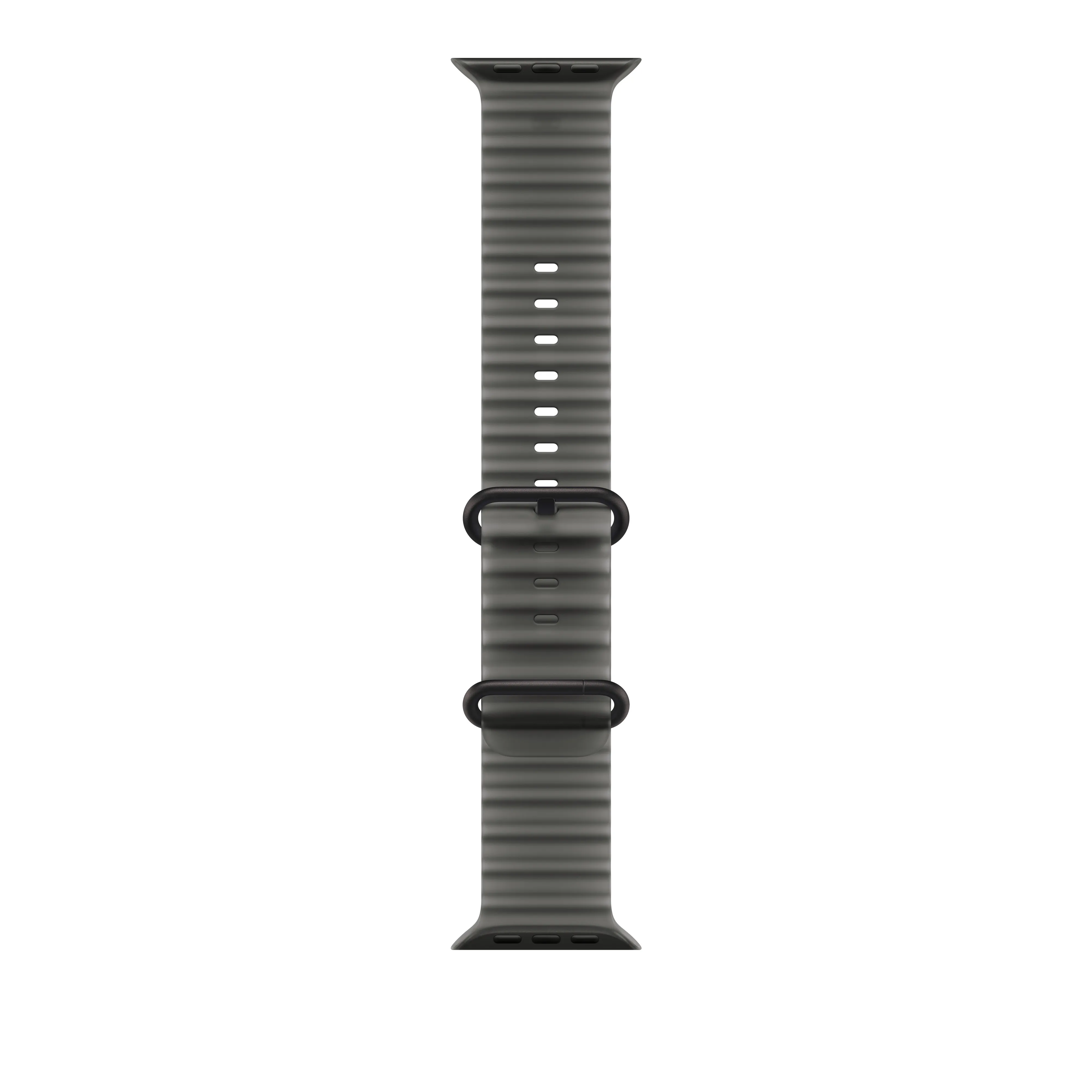 Apple Watch 49 mm -Ocean-ranneke, kuultomusta, mustatitaani