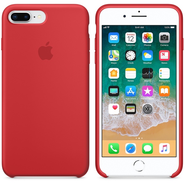 Apple iPhone 8 Plus/7 Plus Silikonskal  &ndash; (PRODUCT)RED