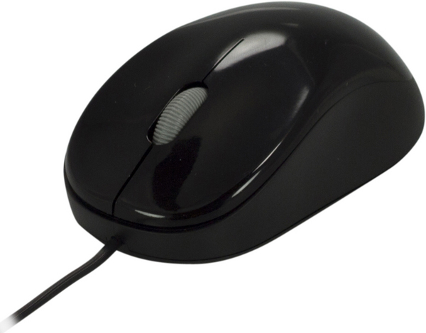 DELTACO optisk mus, 1000 DPI, 2 knappar+scroll, USB, svart