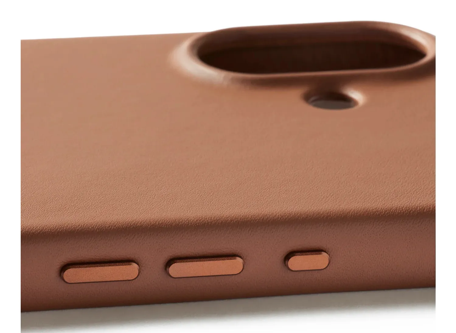 MUJJO Full Leather MagSafe Wallet Case for iPhone 17, Tan