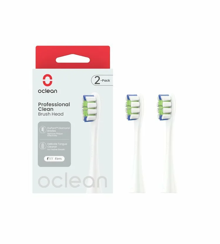 Oclean Professional Clean - brush head P1C1 W02, 2 pcs, white