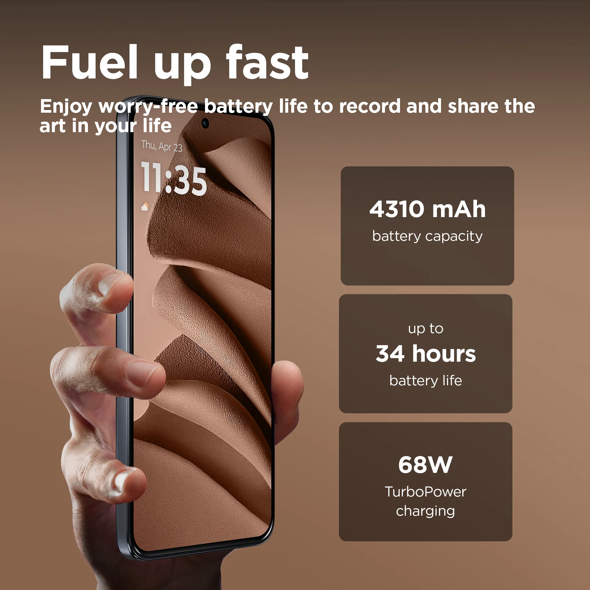 Motorola Edge 50 Neo 512GB/12 GB Android - mobile phone, Mocha Mousse