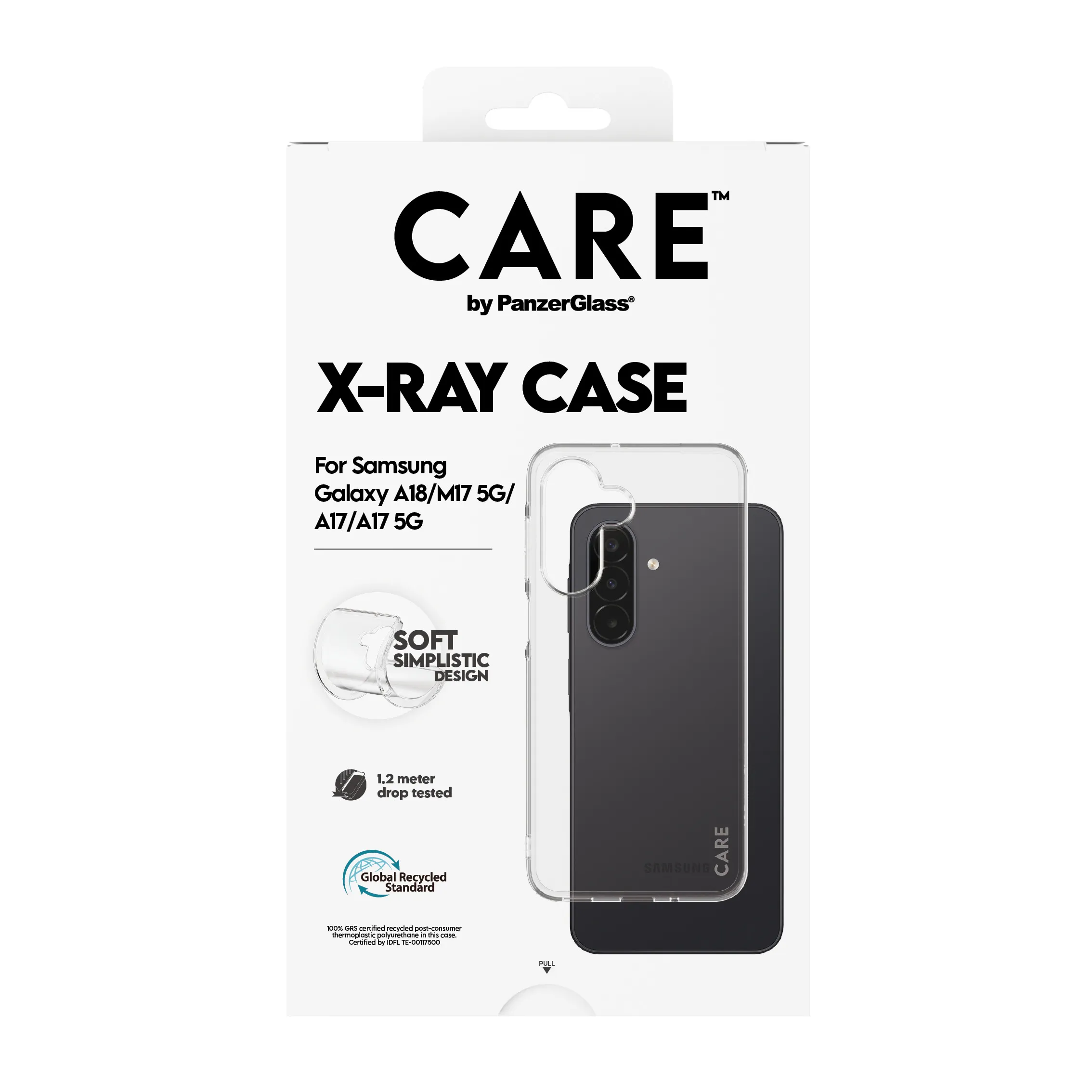 PanzerGlass CARE X-Ray Case, Galaxy M17 / A17 -suojakuori, l&auml;pin&auml;kyv&auml;