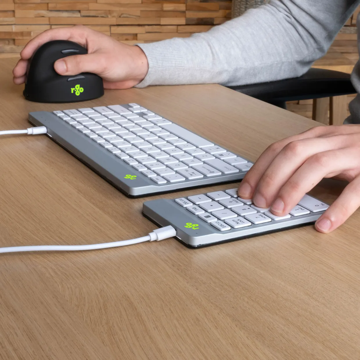 R-Go Numpad Break (Numeric Keypad), Wired - White