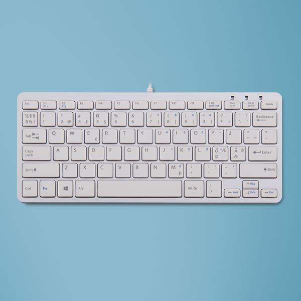 R-Go Compact - ergonomic keyboard, white