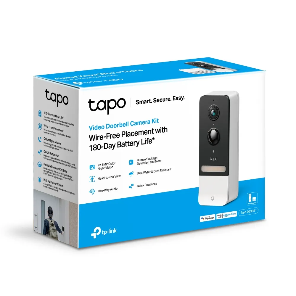 TP-Link Tapo Smart Video Doorbell Camera Kit /Tapo D230S1