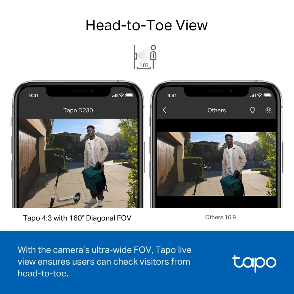 TP-Link Tapo Smart Video Doorbell Camera Kit /Tapo D230S1