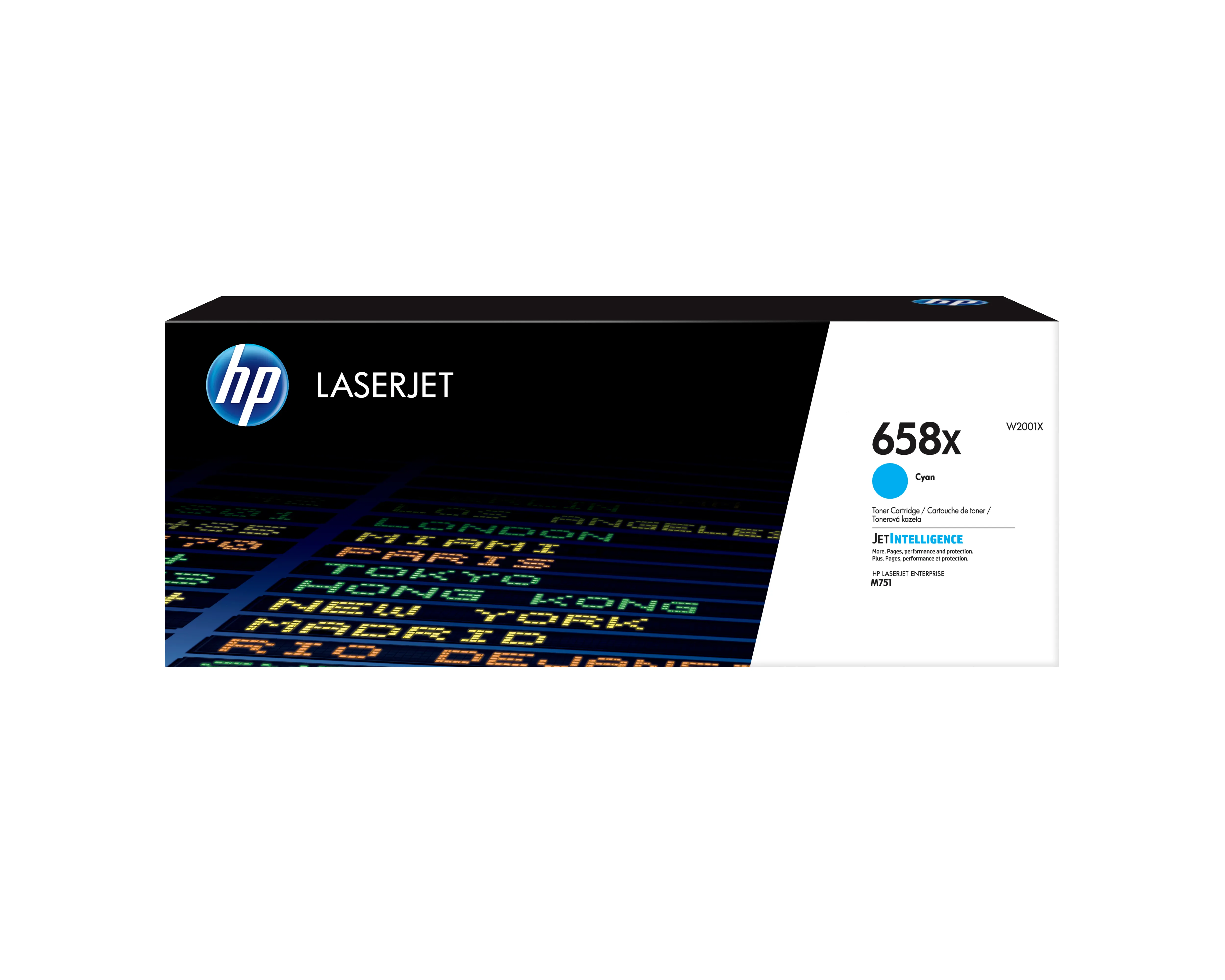 HP 658X High Yield toner cartridge, Cyan