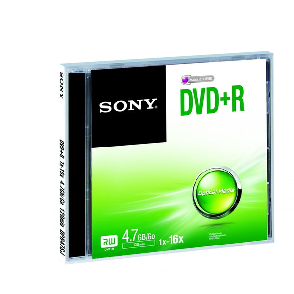 DVD+R, 16X, JEWEL CASE