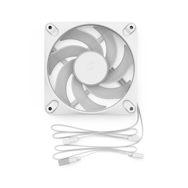 Fractal Design Dynamic 3 12 Reverse PWM RGB Case Fan, 120 mm, White
