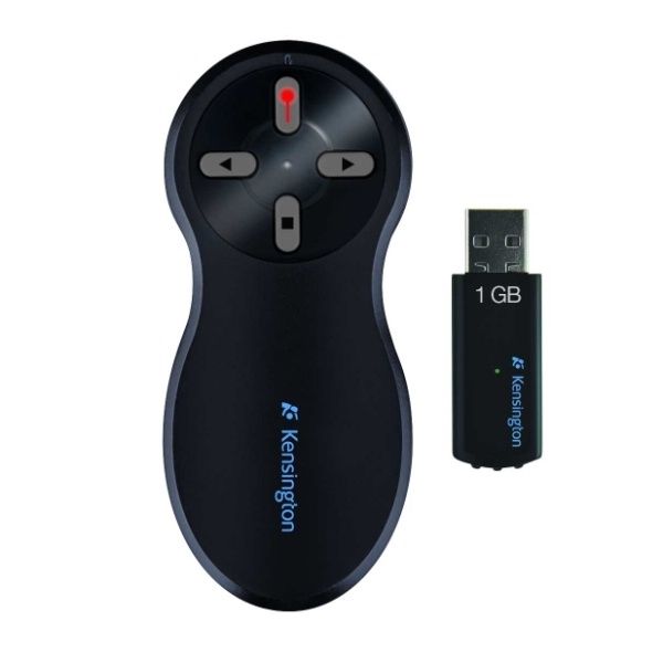 Kensington Wireless Presenter with Laser Pointer and Memory