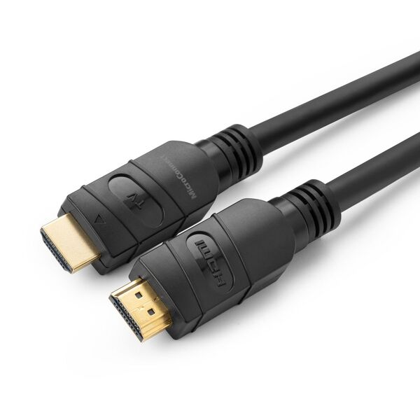 MicroConnect Active HDMI 2.0 cable, with Ethernet, 4K, 15 m, Black