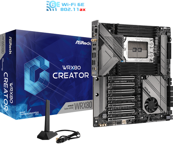 ASRock WRX80 Creator R2.0 WiFi 6E sWRX8 EATX Motherboard