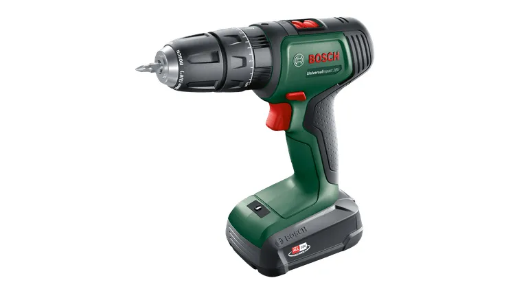 Bosch Cordless impact drill UniversalImpact 18V (green/black, Li-ion battery 1.5Ah, case)