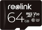 Reolink MicroSD 64 Gt MicroSDHC UHS-I U3 V30 A2 -muistikortti