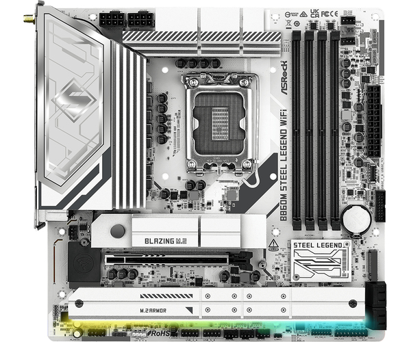 ASRock B860M Steel Legend WiFi 6E LGA 1851 mATX DDR5 - motherboard